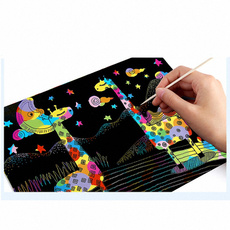 10pcs Children Learning Education Toys DIY Doodling Drawing Magic Scratch Painting Book Kids Christmas Gift