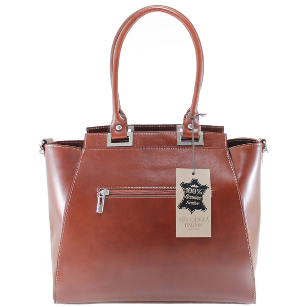 Chicca Borse Womans elegant handbag in genuine leather