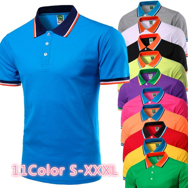 women's solid color polo shirts