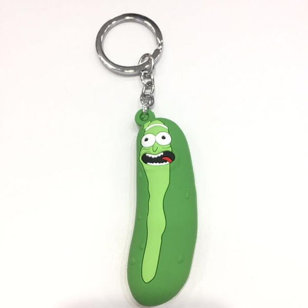 Handmade Pickle Rick Rick and Morty Details about   Pickle Rick keychain 