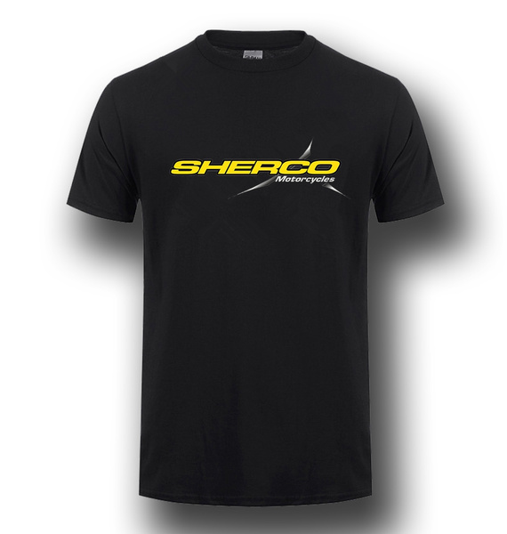 Sherco French Motorcycle Motorbike Biker Tee Shirt Mens Round Neck Short Sleeves Cotton T Shirt Casual T shirt Sport T shirt Fashion Tops Clothing