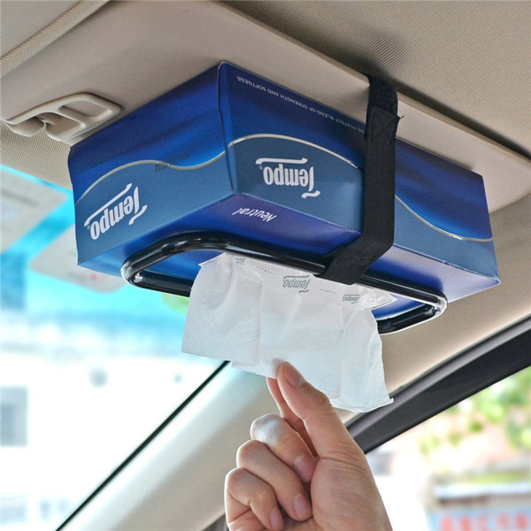 Tissue Box Sunshading Board Hanging Tissue Box Holder Car Tissue Box
