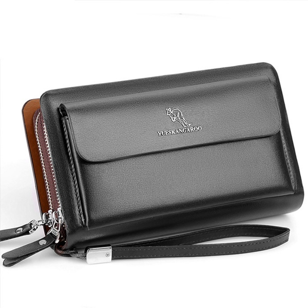 Men Purse Long Design Business Casual Money Bag Leather Wallet Gift For Men  No.94656 | Fruugo PT