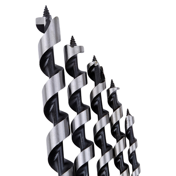 5Pcs/Set 230mm Hex Shank Extra Long Auger Drill Bits Set Cutting Wood