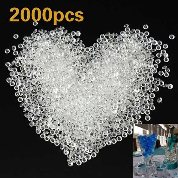 Acrylic Heart-shaped Gemstones for Glass Fillers