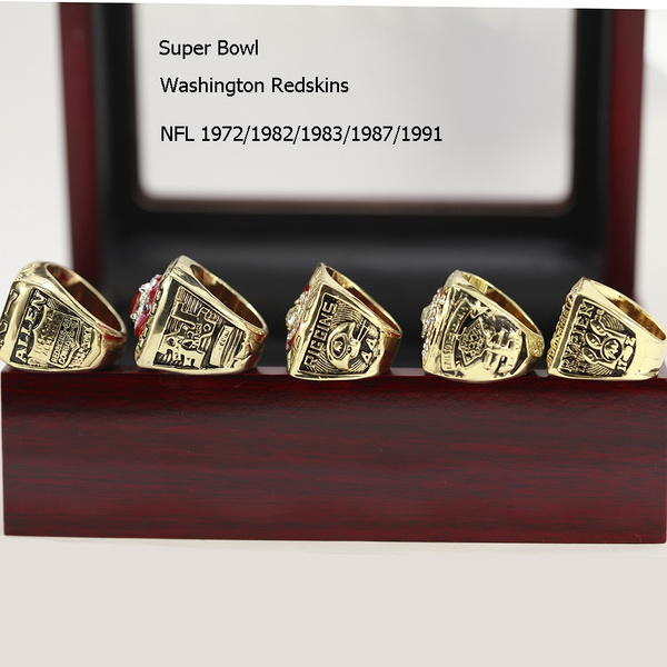 1972 1982 1983 1987 1991 Washington Redskins Championship Ring Set of 5