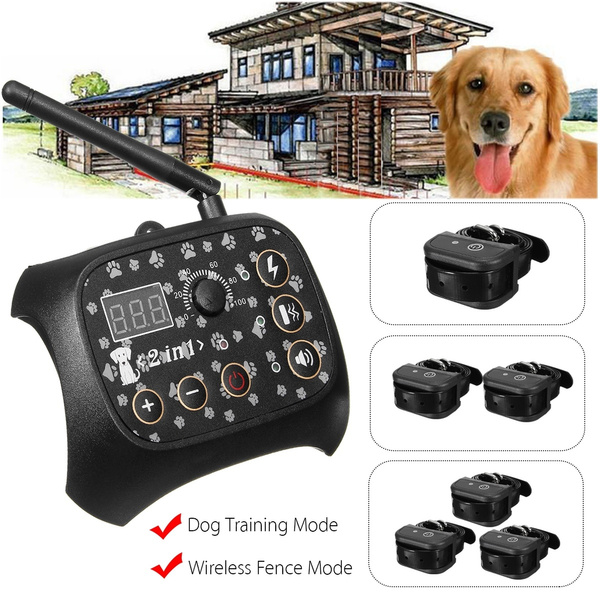 Wireless Electric Dog Fence Pet Containment System Shock Collar For  1/2/3Dogs