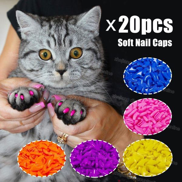 cat toe nail caps