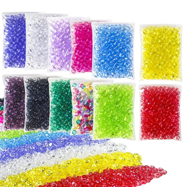 CCINEE Translucent Fishbowl Beads Slushie Rice Beads for Crunchy Slime DIY Crafts Vase Filling Wedding and Table Decoration