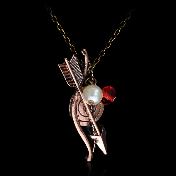 Bow and arrow hot sale pendant necklace