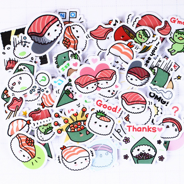 Food Stickers Scrapbooking, Japanese Kawaii Food Sticker