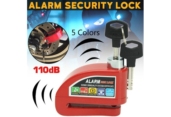 motorcycle wheel lock alarm