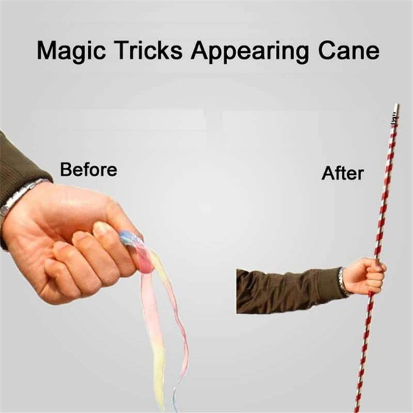 Close-Up Magic Gimmick Prop Magic Tricks Appearing Cane Fantasy Magician  Trick Accessories