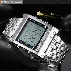 LED Watch, Steel, Fashion, Stainless Steel