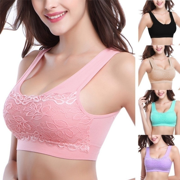 Women Comfortable Lace Rims Sleep Bra Underwear Prevent Exposed bras for  women brassiere