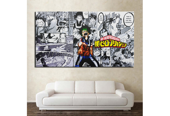 60X90CM Anime My Hero Academia ART Scroll Poster Otaku Home Decor Wall #O024 