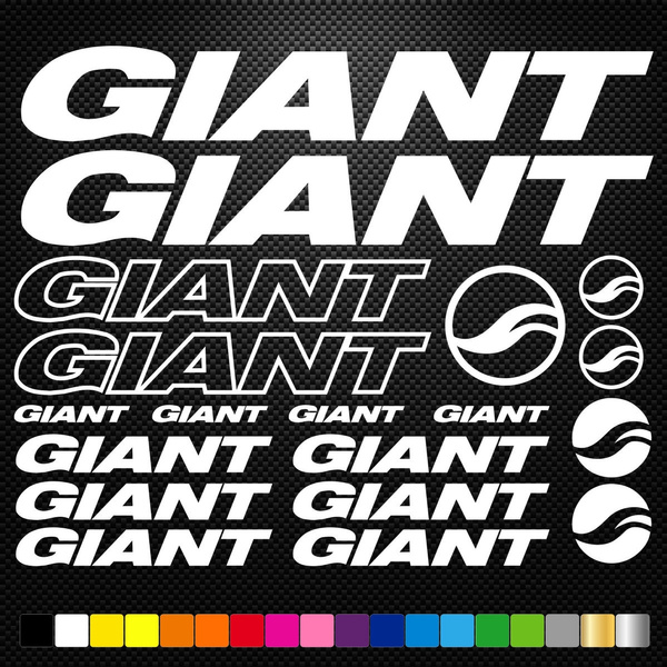 Giant Cycling Bike Stickers 228mm Set 2 Frame Replacement Outdoor Vinyl Decals 
