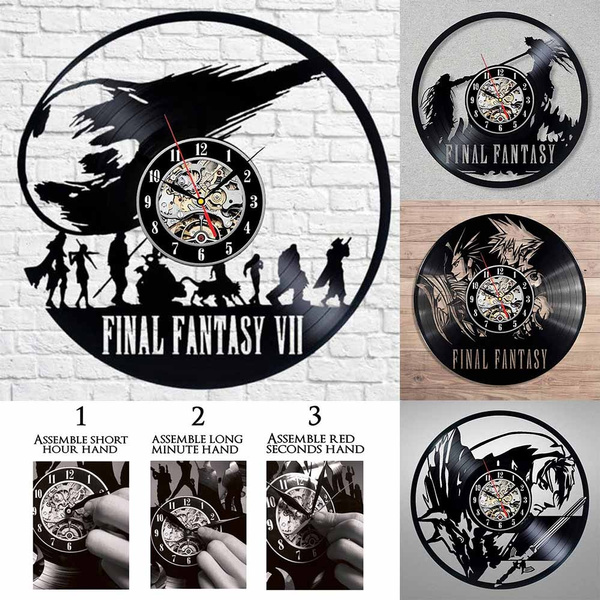 Final Fantasy 7 Vinyl LP Record Wall Clock Gift Idea
