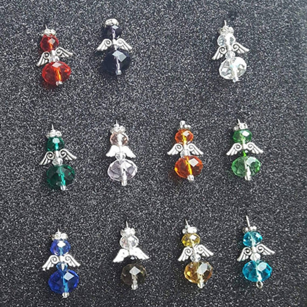 2PC Crystal Guardian Angel Charms Hand Made | Wish