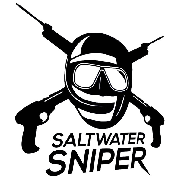 2PCS 15CM Spearfishing Fish Hunter Underwater Saltwater Sniper Vinyl Car  Stickers Decals