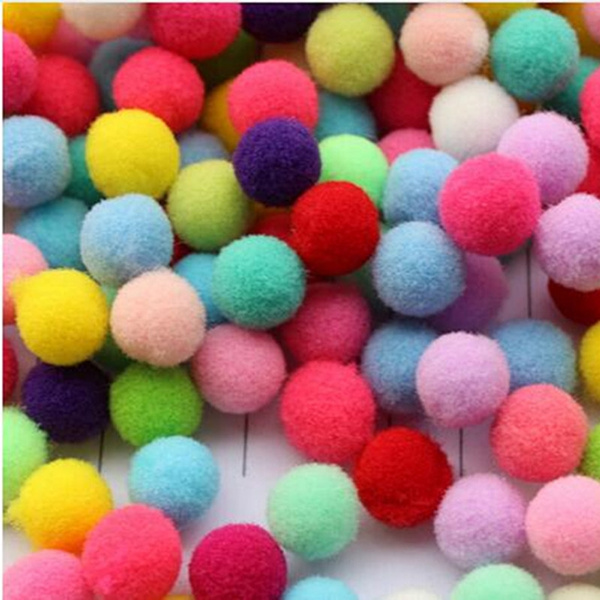 200PCS 8mm-18mm High Density Pompom Balls Polyester Pompons Craft ...