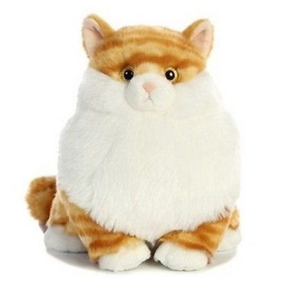 orange tabby cat plush