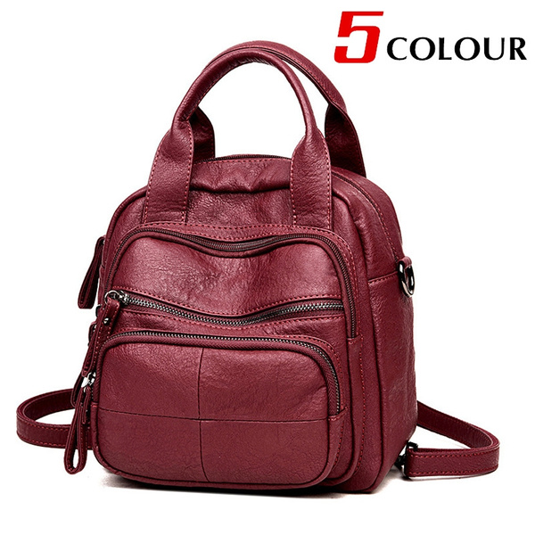 soft leather backpack handbags