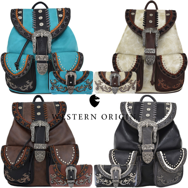 Western shop backpack purse