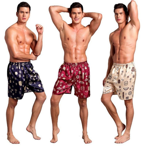 Men's Sleepwear Underwear Silk Satin 