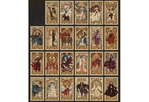 FGO Fate Grand Order Tarot Card Paper Cosplay Prop Anime Access Handmade 1 Set FGO Fate Grand Order Tarot Card Paper Cosplay Prop Anime Access Handmade 1 Set