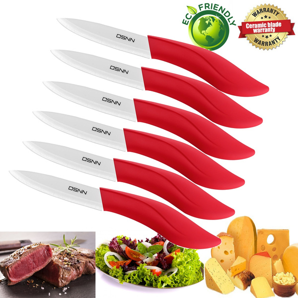 Nice Sharp Ceramic Knives Steak Knives Set of 6 DSNN Steak Ceramic Knife