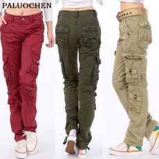 Women's cotton Cargo Pants Leisure Trousers more Pocket pants pants