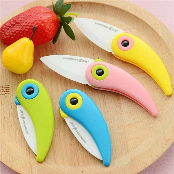 Mini Bird Ceramic Knife Gift Knife Pocket Ceramic Folding Knives