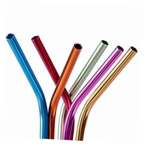 Colorful 10.5 7mm Party drinking straws, aluminum straws, reusable metal  smoothies straws ,M