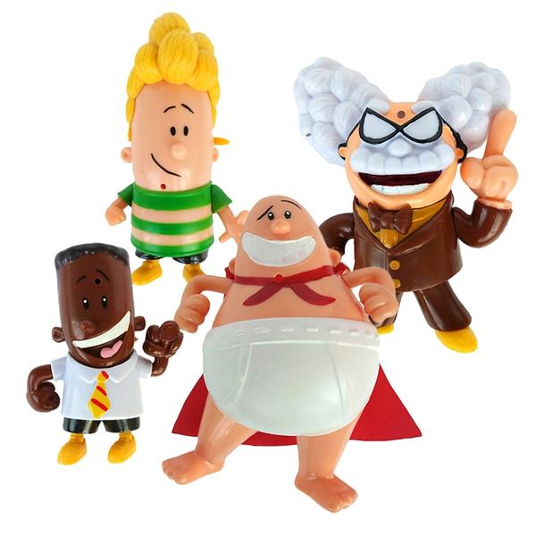 Captain underpants hot sale action figures