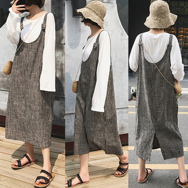 long skirt dungarees