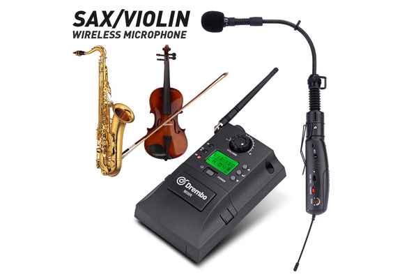 Portable UHF Instrument Wireless Microphone System with Receiver