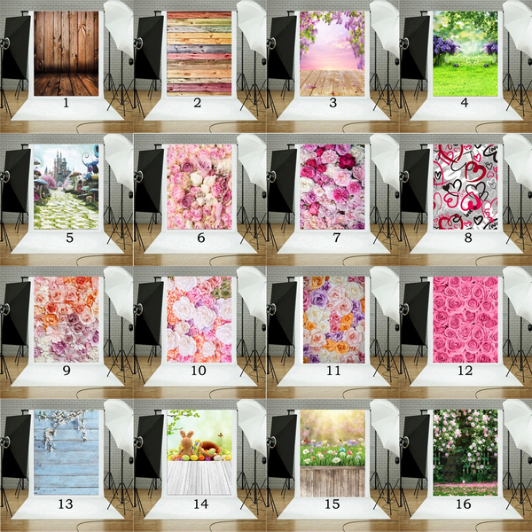 16 Types Backdrop Studio Photography Background Photo 3*5FT Valentine's