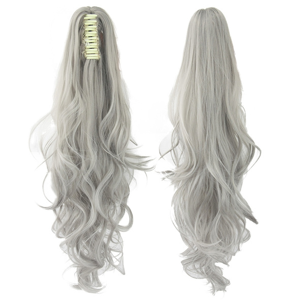 Grey ponytail outlet hairpiece