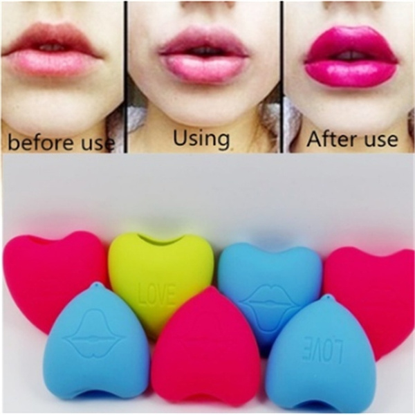 Heart Shaped Lip Plumping Enhancer Pump For Plumper Pout Sexy Full Lips Suction Pout Device Wish