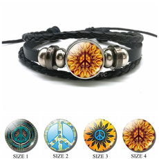 Charm Bracelet, peacesignjewelry, hippiestylejewelry, Fashion