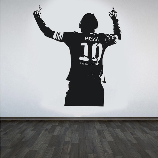 Leo Messi Argentina Smashed Wall Decal Wall Sticker Art Mural Barca FCB H876 