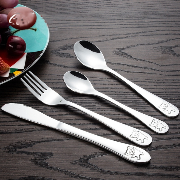 Children's engraved cutlery sales sets