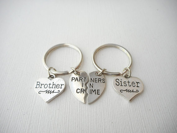 Matching Gift Set Matching Keychains For Brother And Sister Brother And Sister Compass Keychains Gift For Brother And Sister