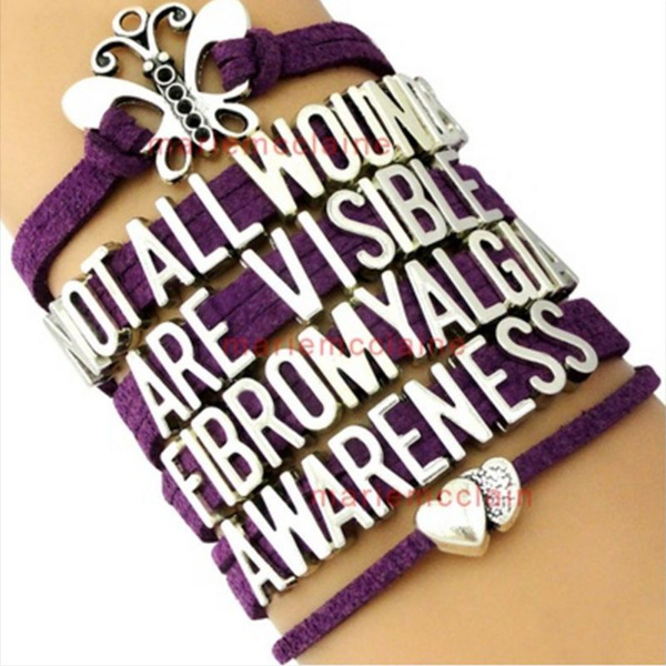 Fibromyalgia on sale awareness bracelet