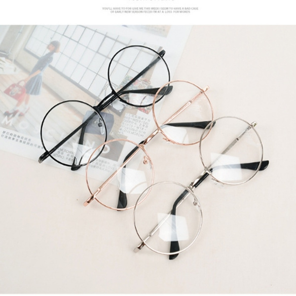 circle metal frame glasses