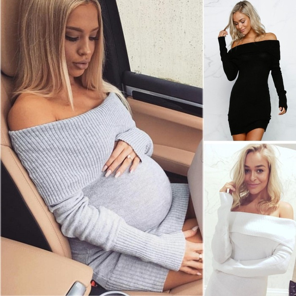 Mini Pencil Knitted Dress 