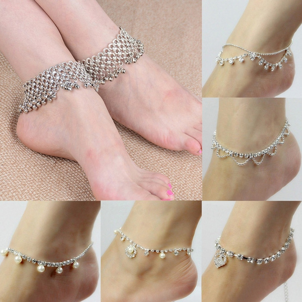 Woman Fashion Gypsy Indian Bell Charm Ankle Bracelet Anklet Foot Chain Jewelry