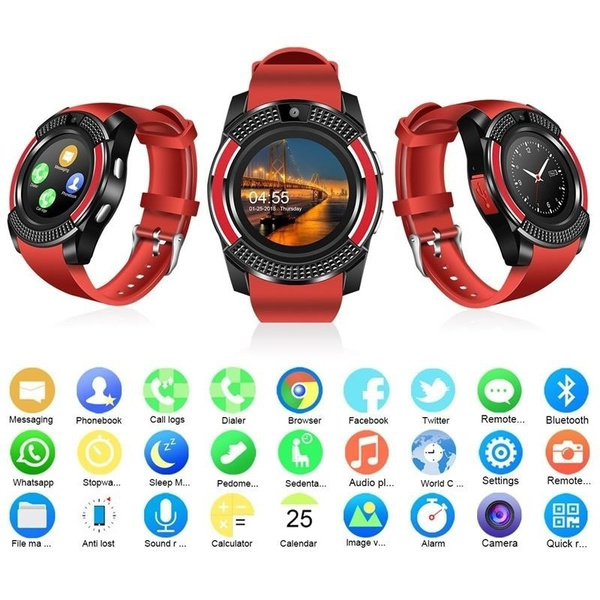 V8 wireless outlet smart watch bluetooth