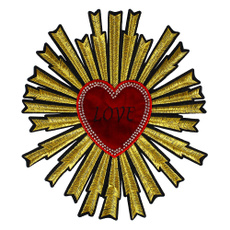 Heart, laceapplique, Beading, Jewelry